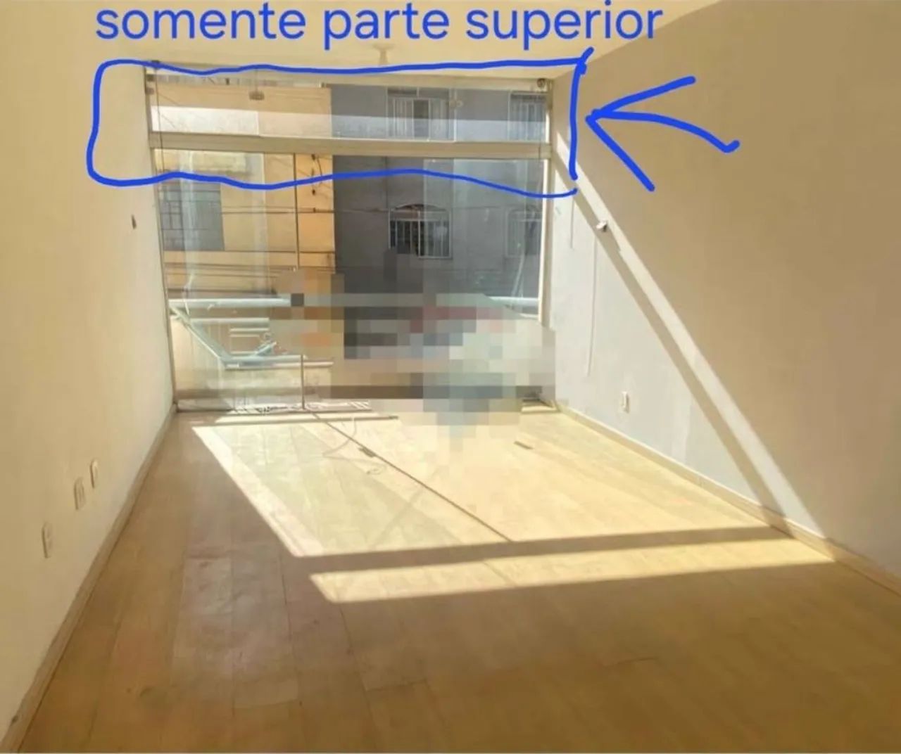 Blindex com basculante