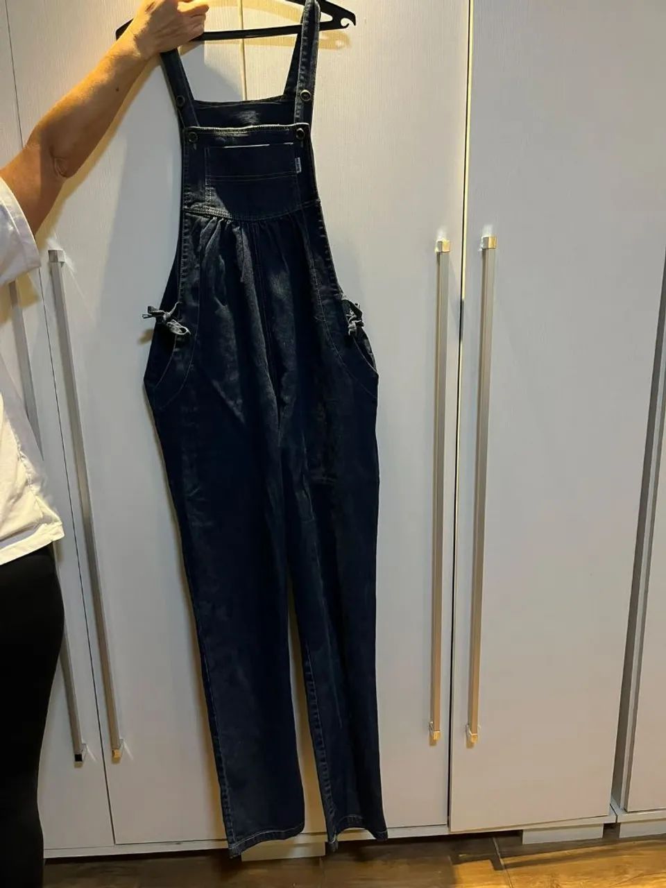 Macacão Jeans Gestante 