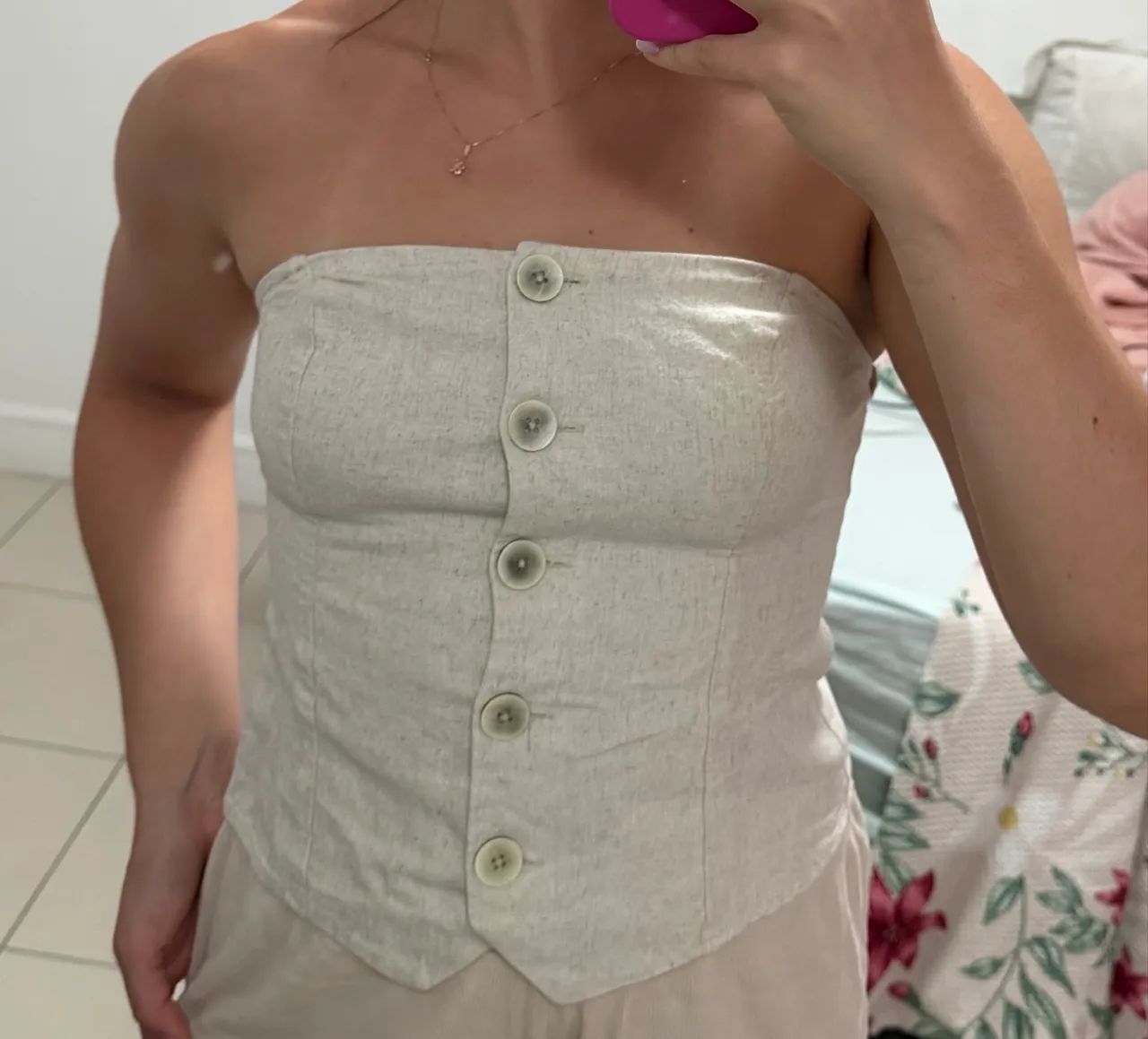 blusa tomara que caia em viscolinho