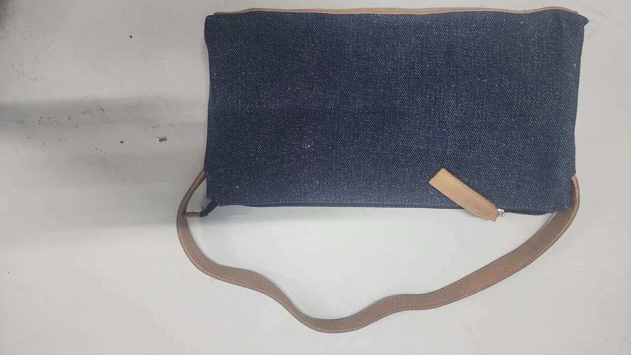 Bolsa Jeans Vintage  com brilho - Foto 3