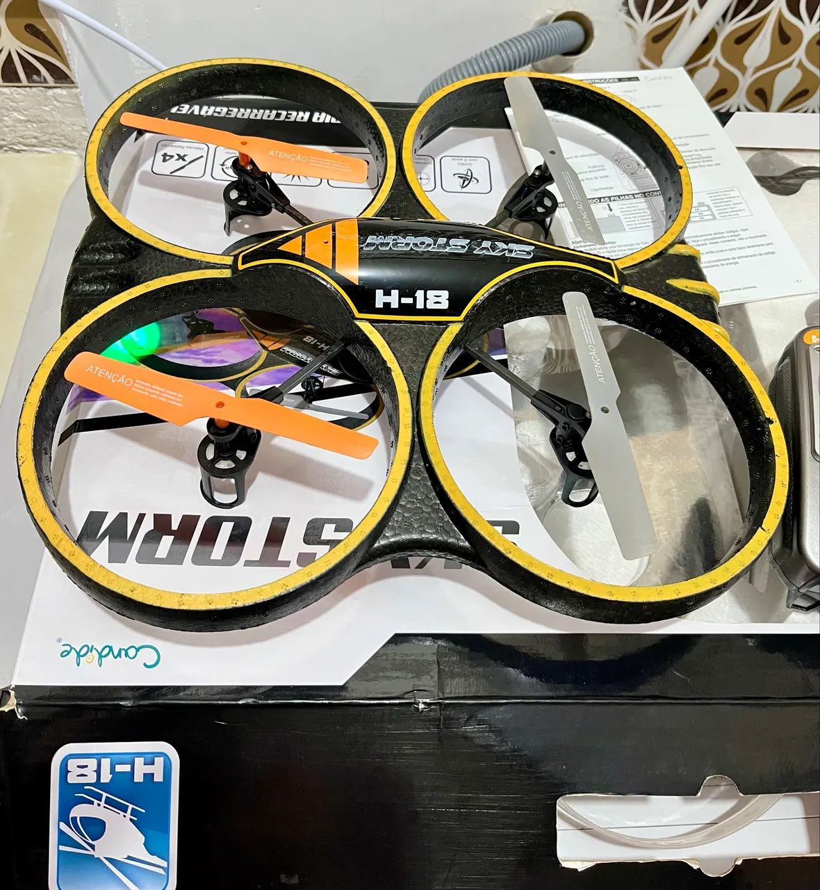 Drone Candide Sky Storm H-18 - Completo + Caixa + Manual - Foto 3