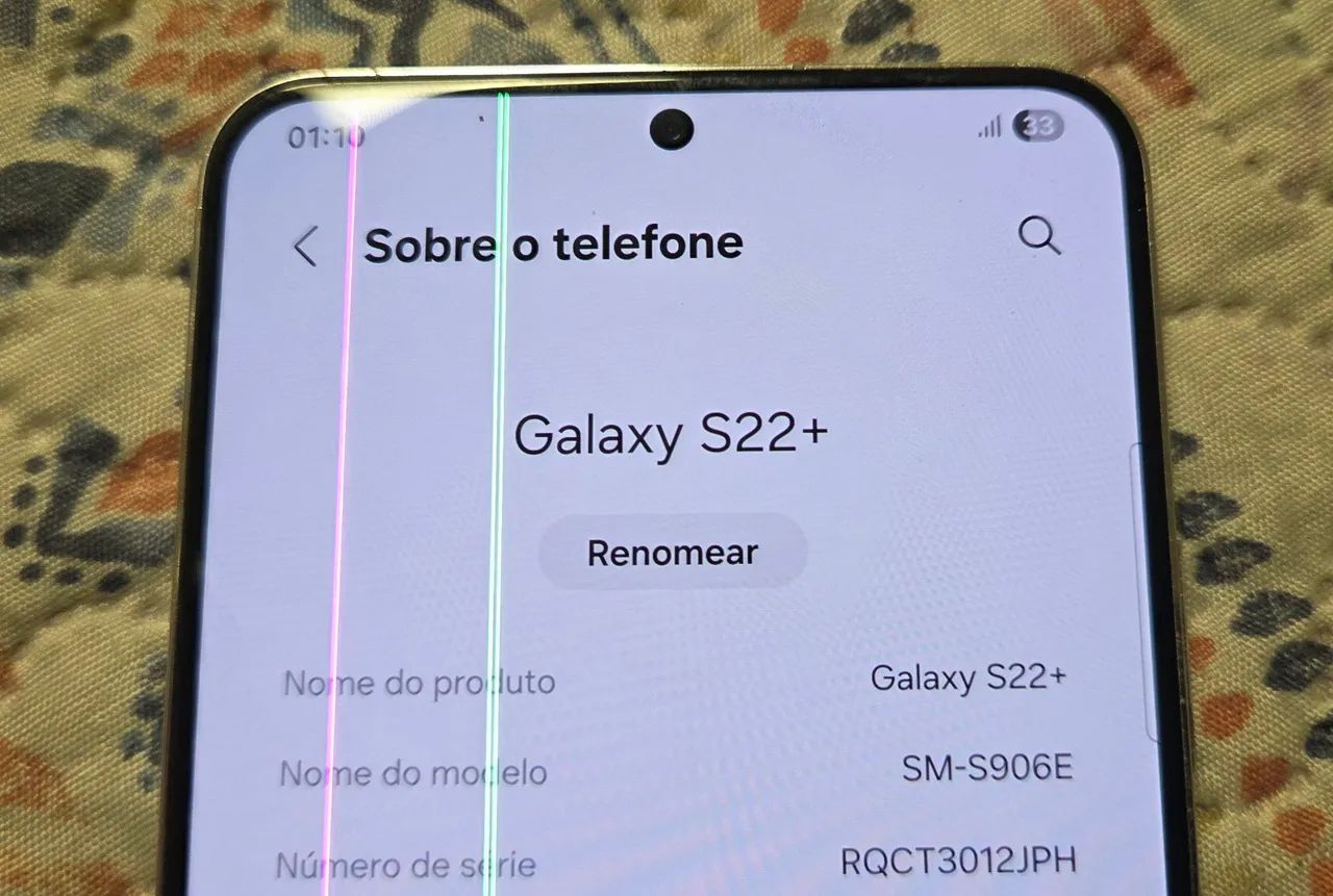 S22+ 256g com listras na tela - Foto 2