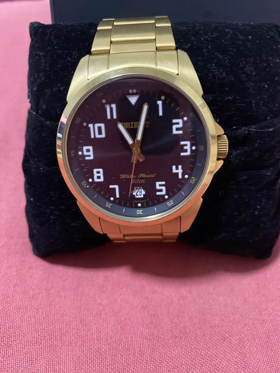 Relógio Orient Masculino Original Dourado - Caixa Original - Foto 2