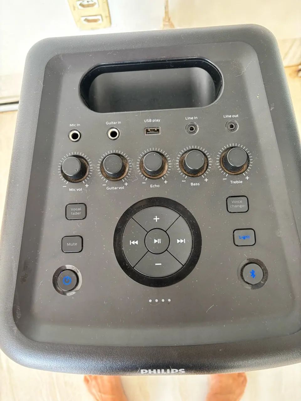 Caixa de som com Bluetooth  Philips X5206 entrada para microfone e instrumento.  - Foto 2