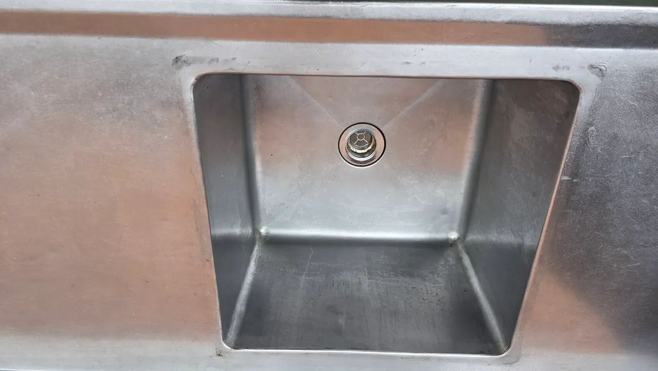 Bancada inox pia industrial prateleira  - Foto 4