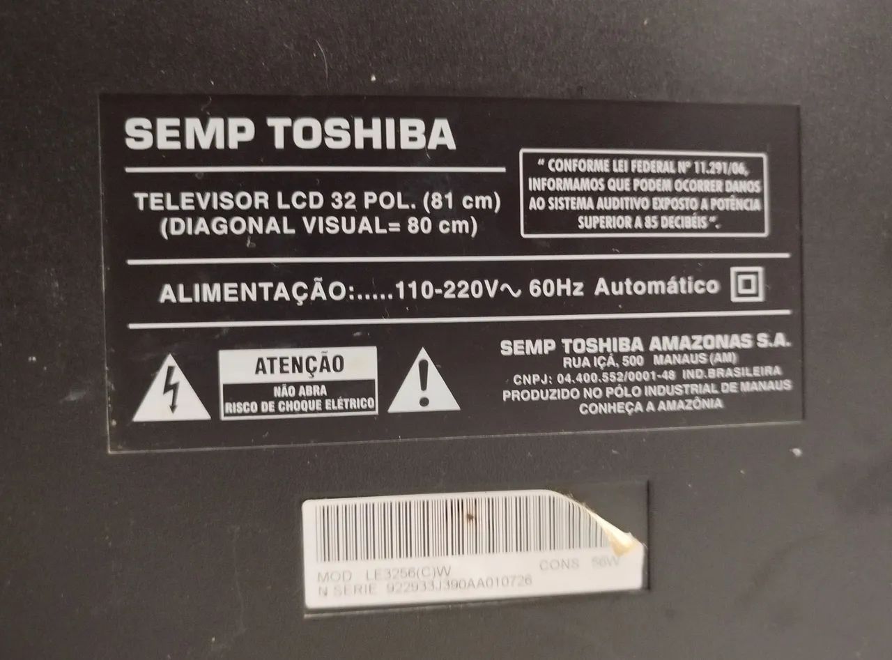 ? VENDO TV SEMP TOSHIBA 32 - Foto 3