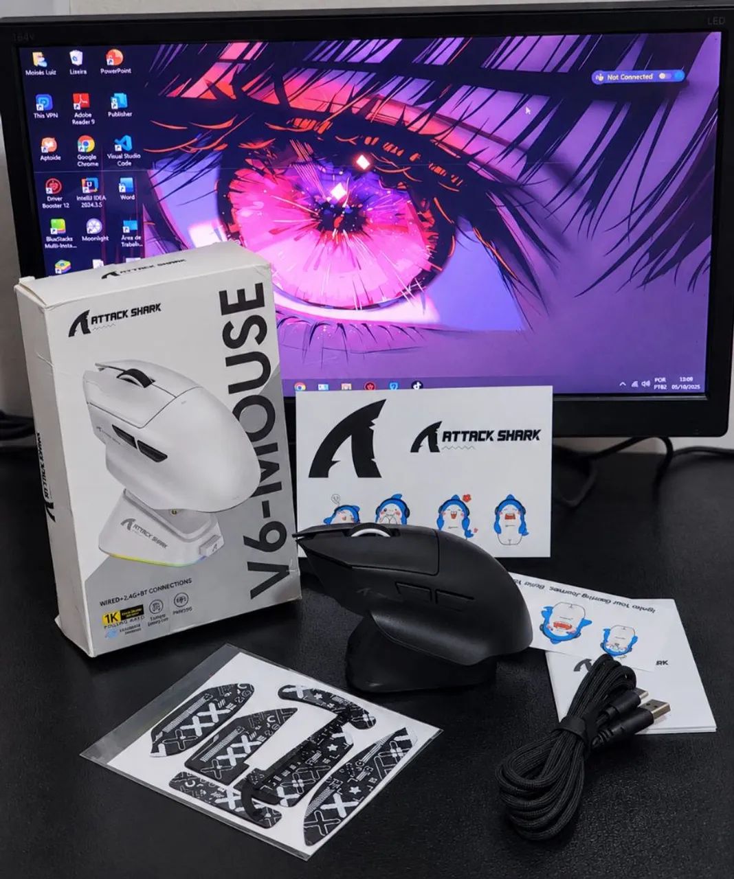 Mouse Attack Shark V6 Profissional  - Foto 5