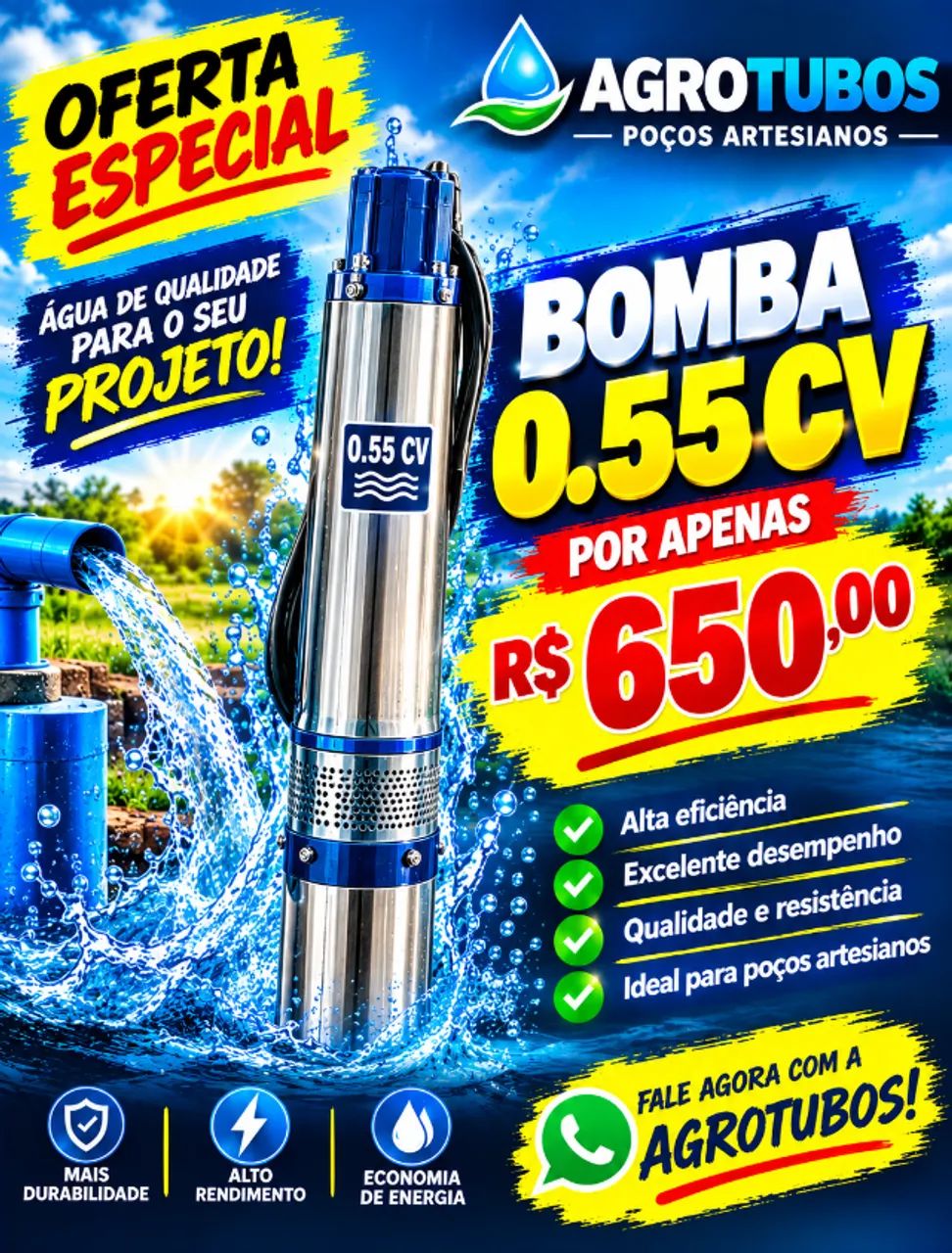 bombas submersa e poços artesianos - Foto 2