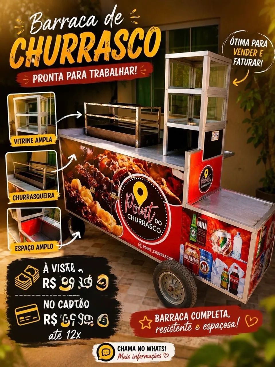 Carrinho de churrasco  - Foto 2