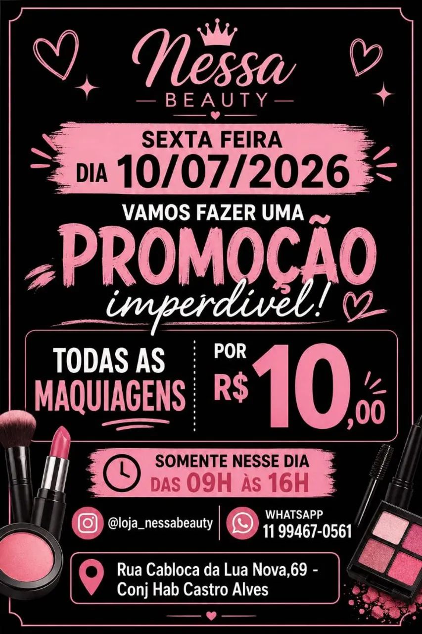 Maquiagens 10 reais 