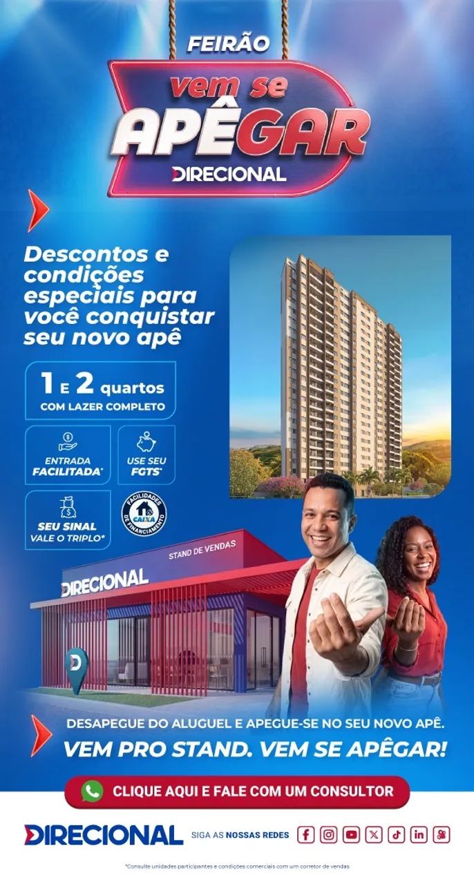 Apartamento para você e sua família