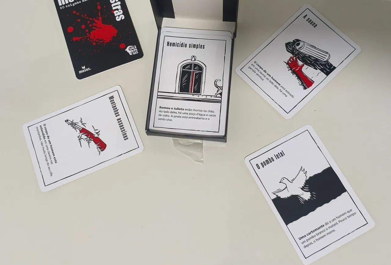 Jogo de cartas histórias sinistras - Foto 2