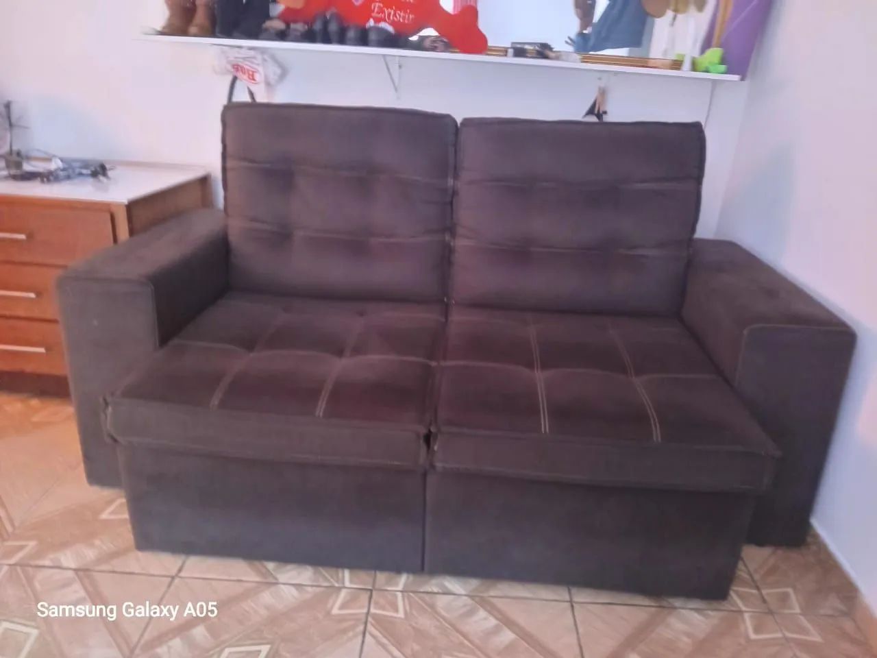 Sofa retratil 03 lugares