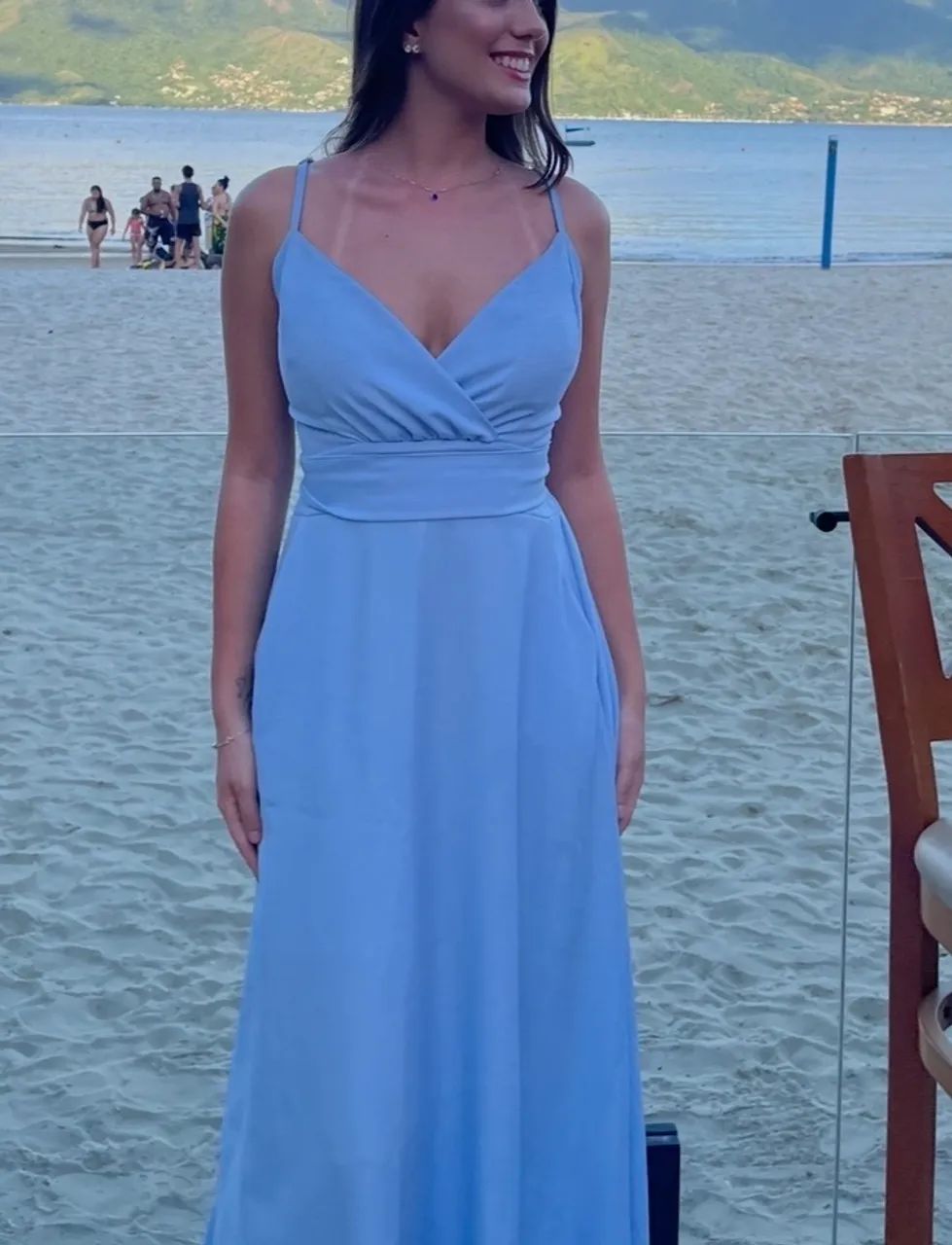 Vestido Longo Azul - Foto 2