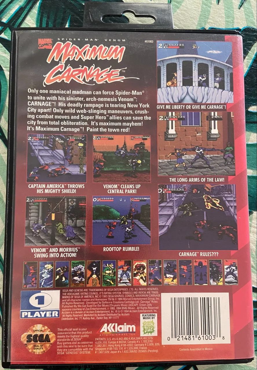 Jogo Mega Drive - Maximum Carnage - Foto 2