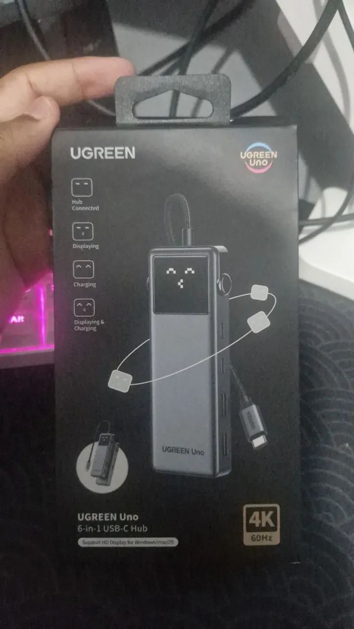 HUB UNO 6 EM UGREEN 4K  
