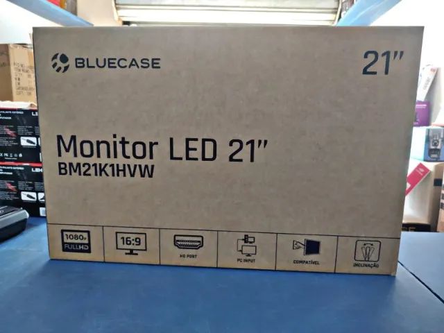 Monitor 21" Full Hd com 75HZ BLUCASE - novo, pronta entrega - Foto 2