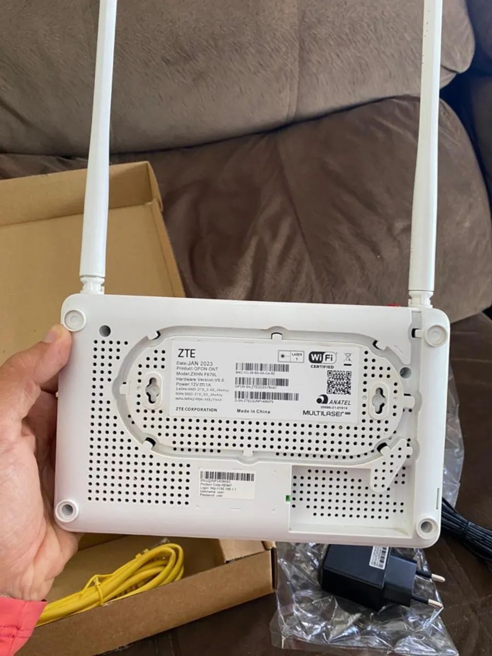 ONU GPON ZTE F670L Dual Band Wi-Fi Fibra - Conectividade e