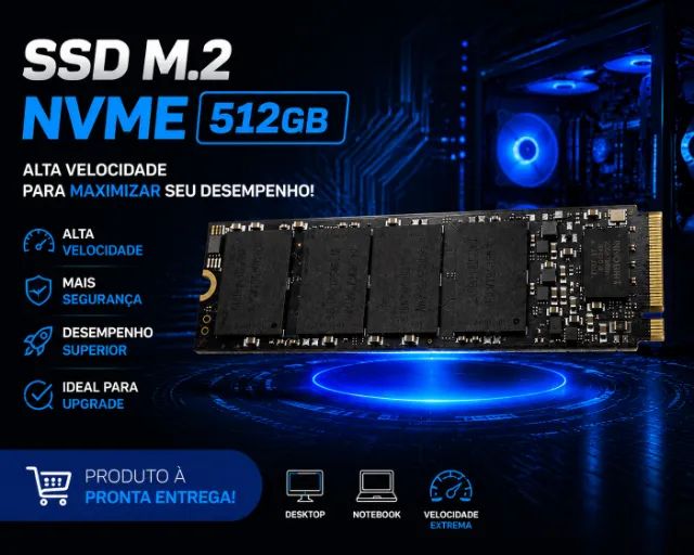 SSD Nvme 512GB novo 