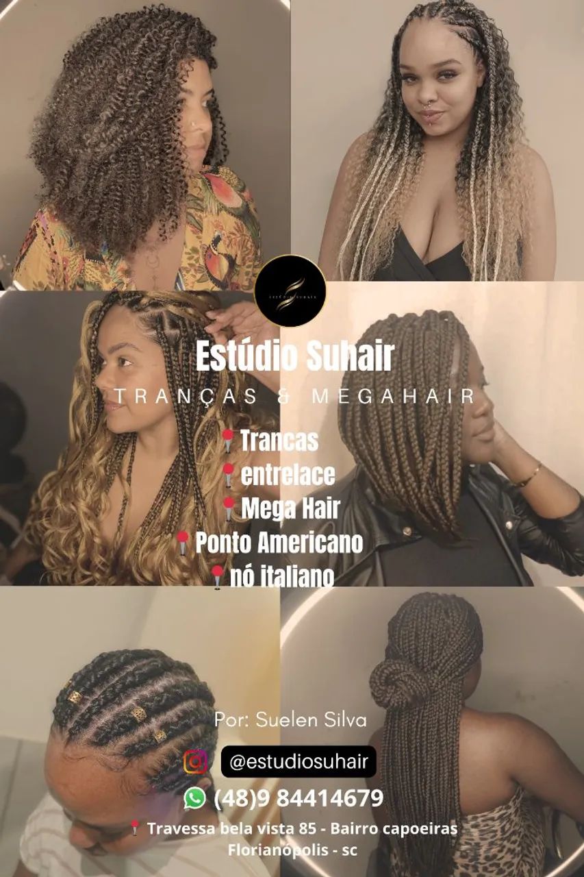Tranças e Megahair | @estudiosuhair