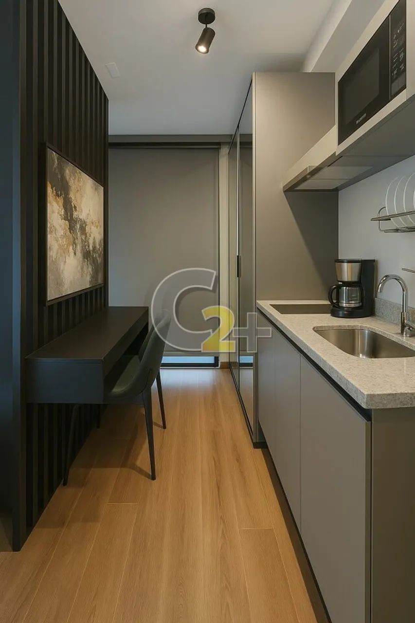 Apartamento Studio à venda em Santo Amaro com 1 quarto, sem vaga