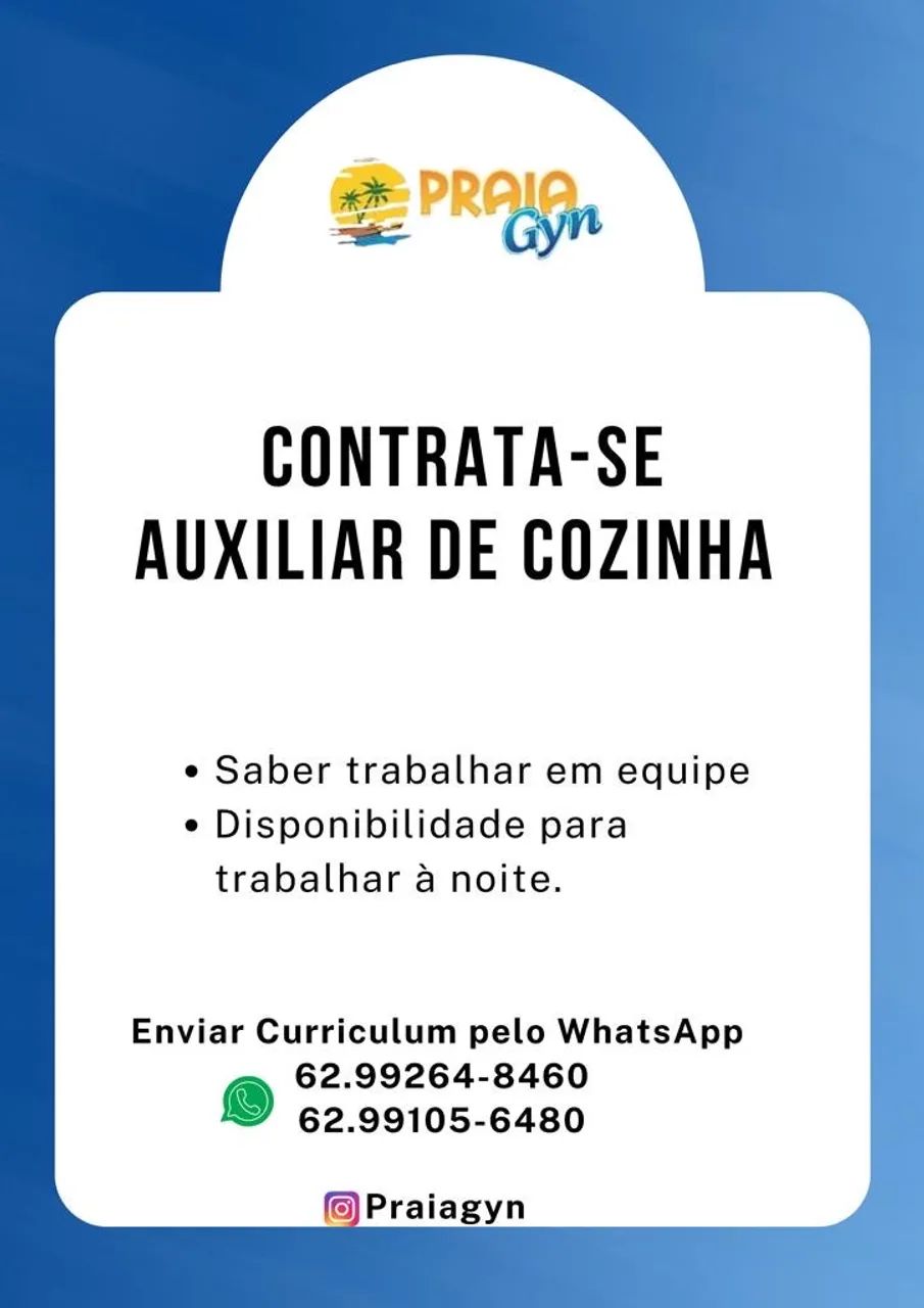 Vaga de emprego auxiliar de cozinha 