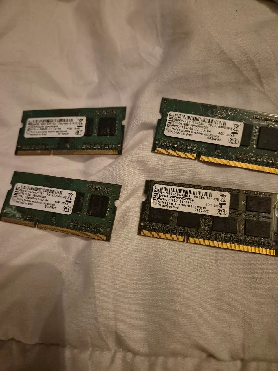 Conjunto 4 memórias ddr3 pc3 SODIMM (4x4gb - 16gb) SMART - Foto 2