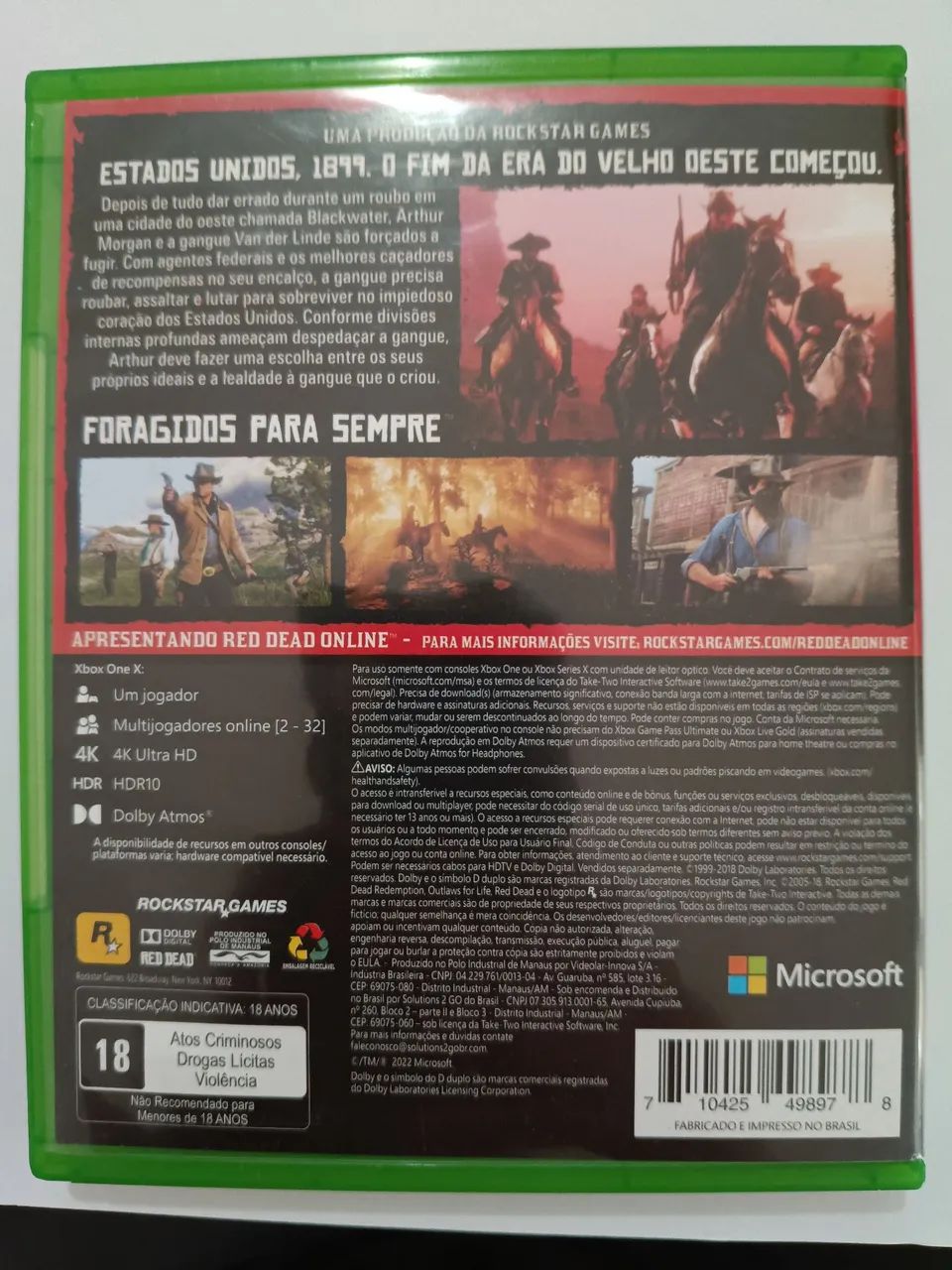 Jogo Red Dead Redemption 2 cd duplo( impecável+ Mapa) - Foto 5