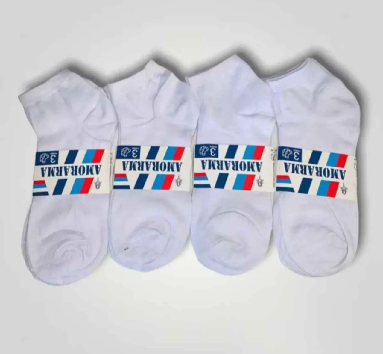 Kit 60 pares meias brancas  - Foto 4