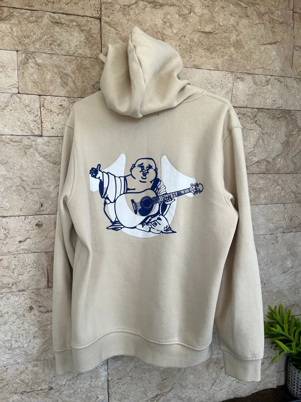 Moletom importado True Religion bege tamanho M
