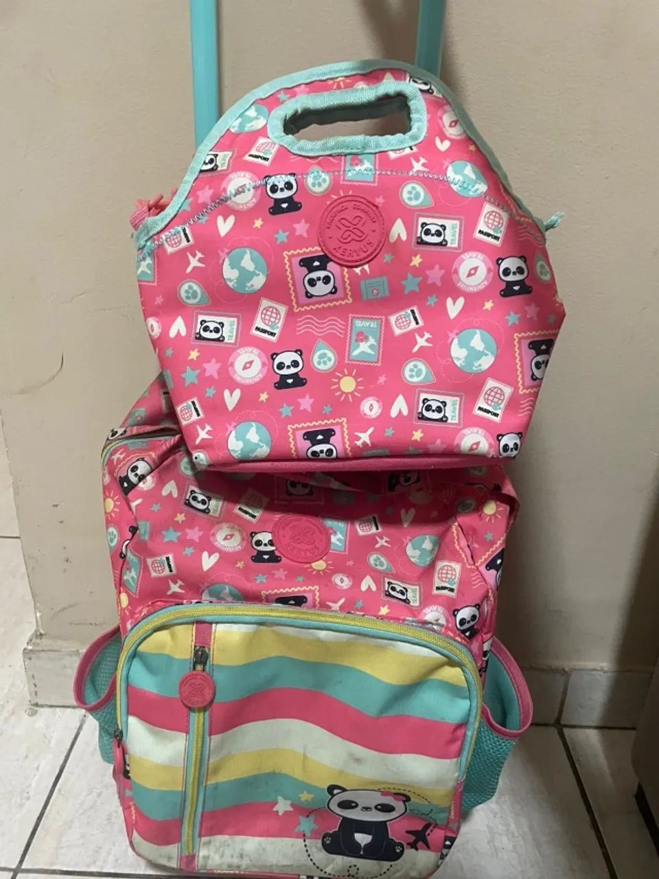 Kit de mochila e lancheira da Xeryus