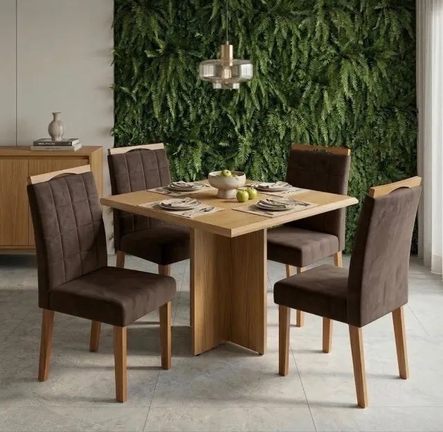 Mesa Toscana 90 com 4 Cadeiras Verona