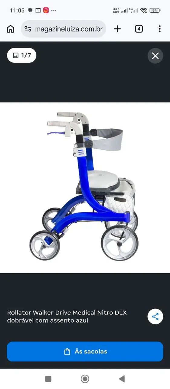 Caminhador Walker Drive Nitro Elite (zerooooo) - Foto 2
