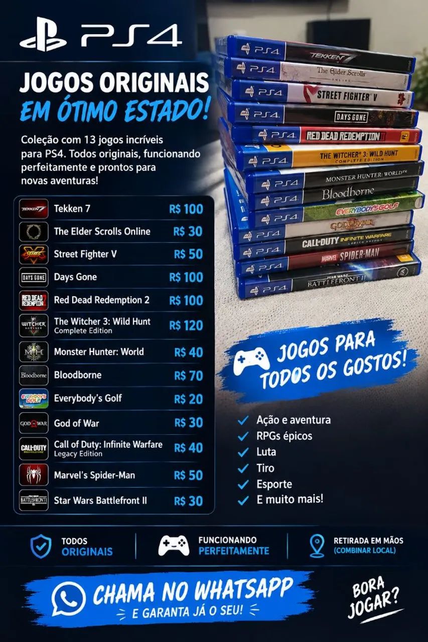 Jogos de PS4 - Foto 2