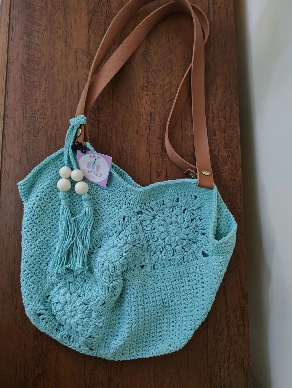 Bolsa crochê alça couto sintético 