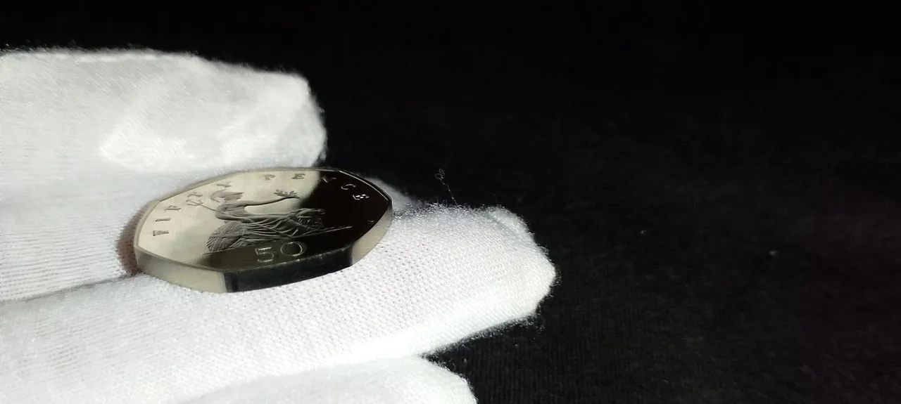 Moeda fifty pence 50 Elizabeth II proof - Foto 3