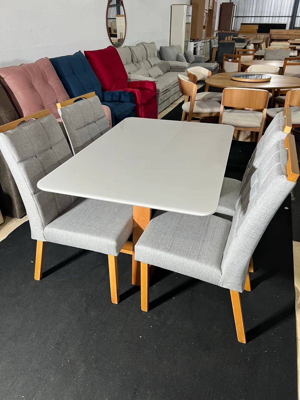 Mesa de Jantar com 4 cadeiras 1.20x80 - Foto 2