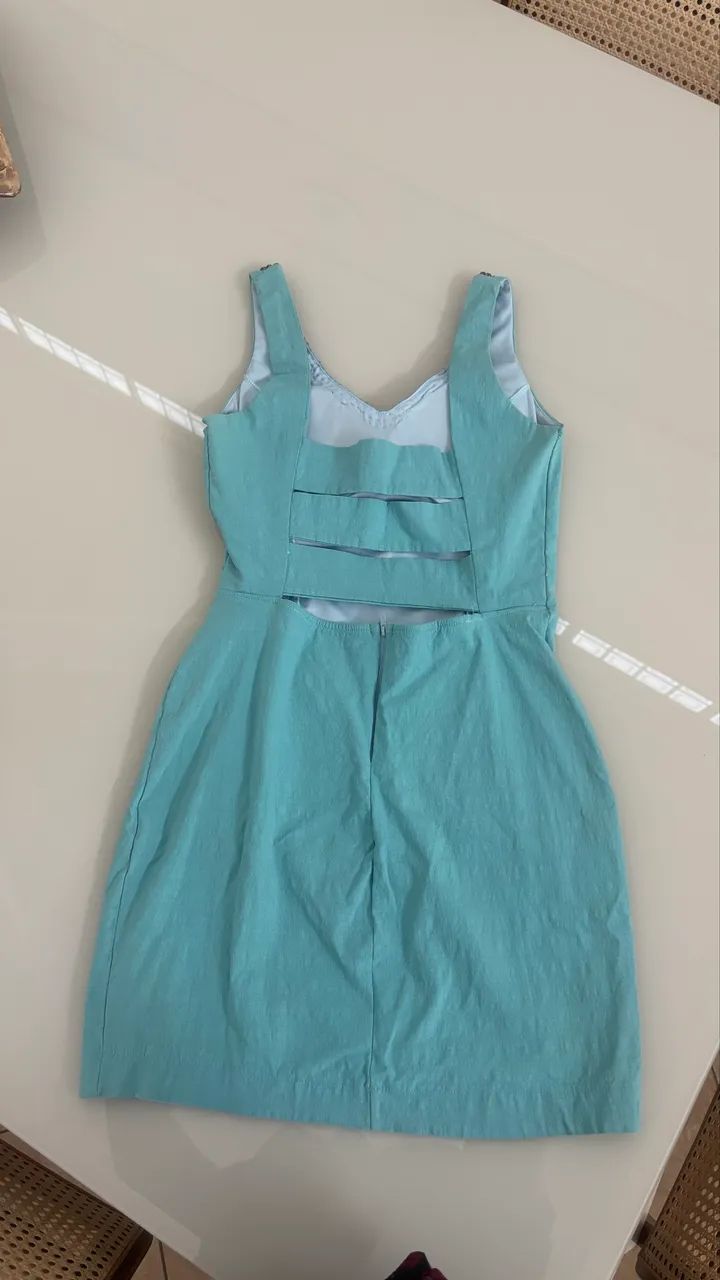 Vestido feminino curto azul   - Foto 2