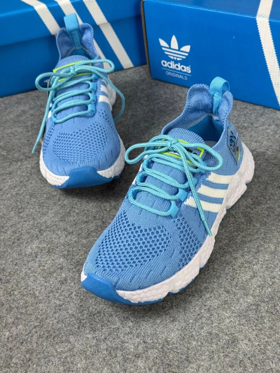 TÊNIS ADIDAS 33y AZUL SOLADO MICRO UNISSEX LINHA PREMIUM (FOTO