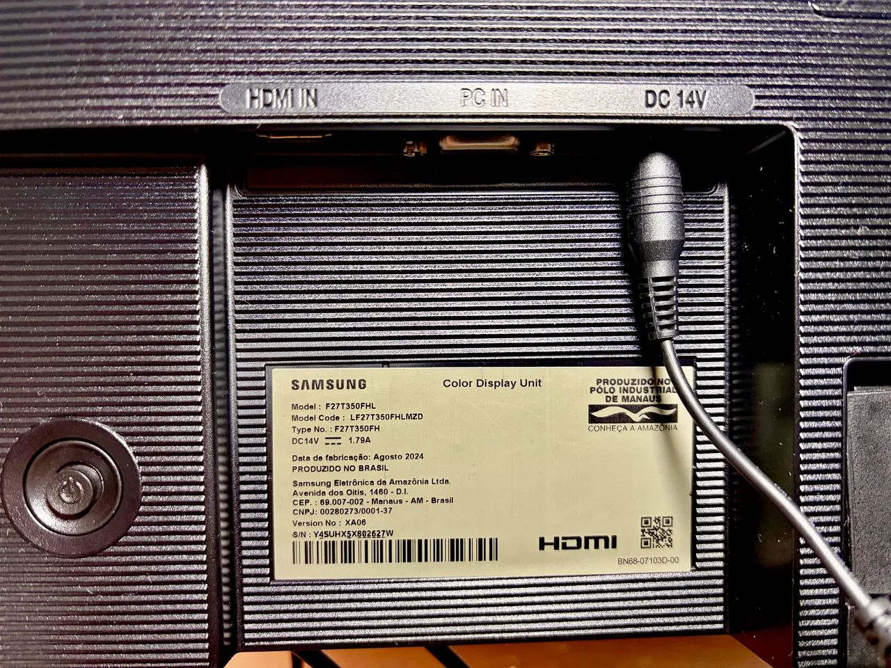 Monitor Samsung 27 polegadas IPS T35F Full HD 75Hz FreeSync HDMI - Caixa Original - Foto 2
