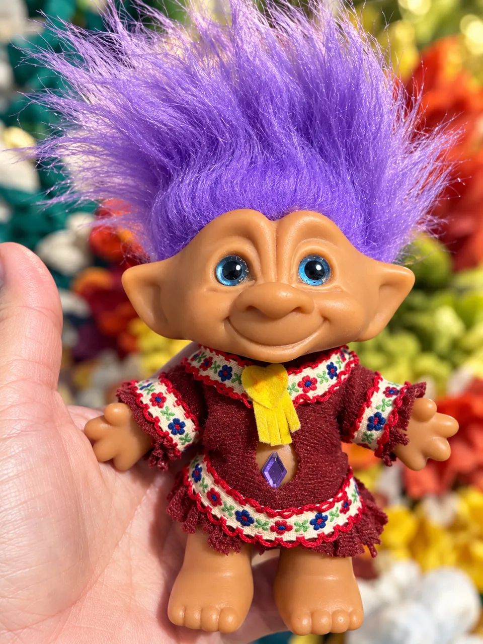 Boneco troll duende importado 15 cm