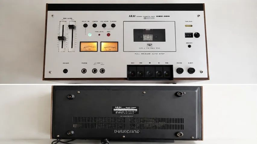 AKAI GXC-39D - Tape Deck Cassete Vintage Japonês - Funcionando