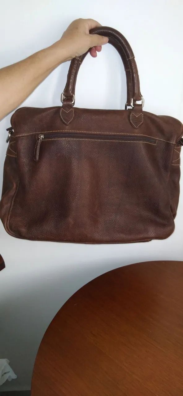 Bolsa de couro legítimo para documentos ou notebook  - Foto 5