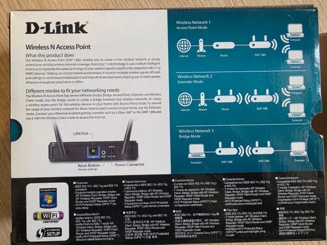 ACCESS POINT / REPETIDOR DE Wi-Fi Wireless N D-LINK DAP-1360  - Foto 5