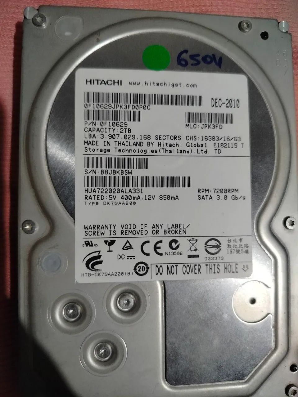 Hds 2tbs e outros de 500