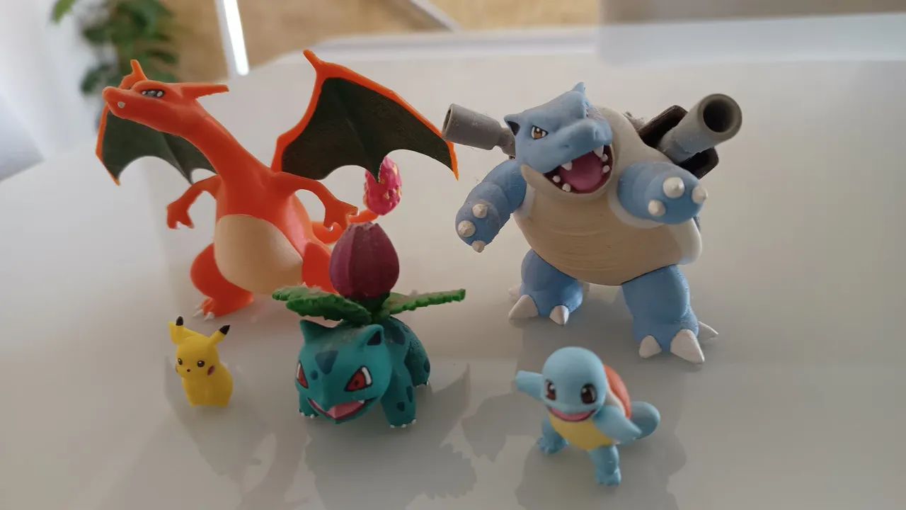 POKEMON INICIAIS EM 3D (CHARIZARD, BLASTOISE, PIKACHU...) - Foto 4
