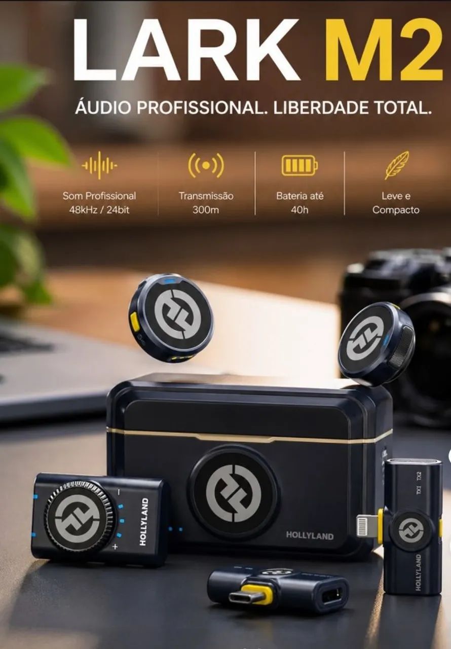 Microfone Hollyland Lark M2 Combo Completo Original  - Foto 2