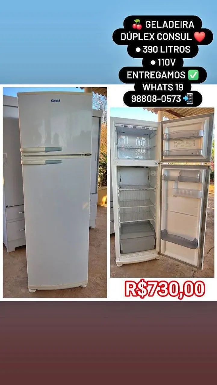 Geladeira Dúplex CONSUL 
