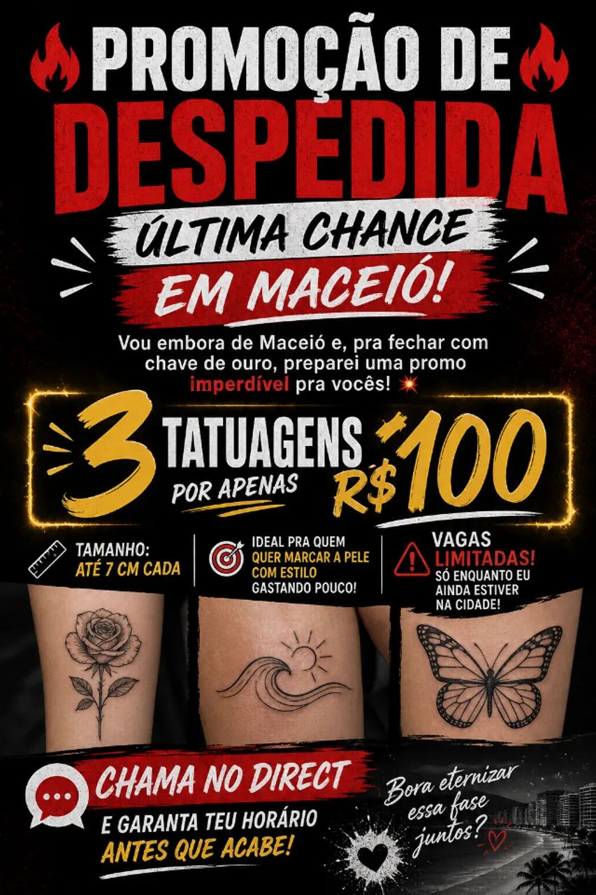 Tatuagem na promoção