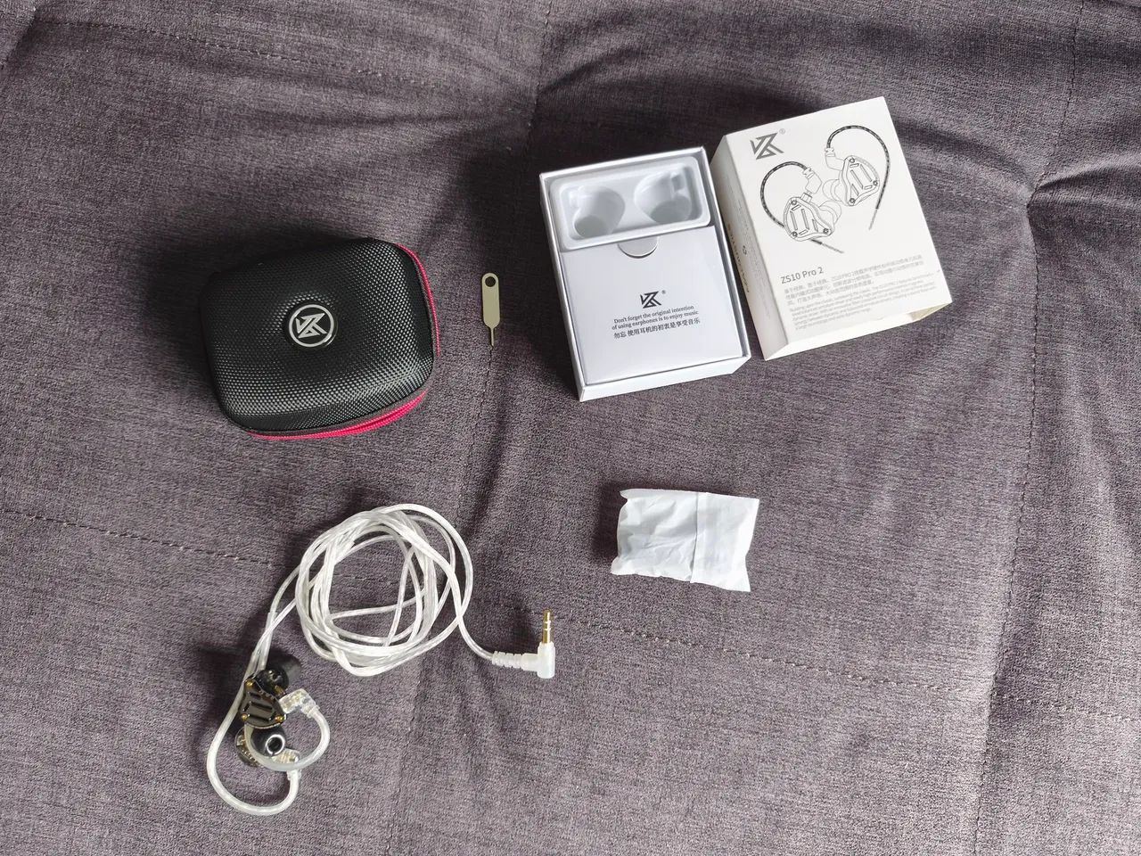 Fone Kz Zs10 pró 2 com case - Zerado - Foto 2